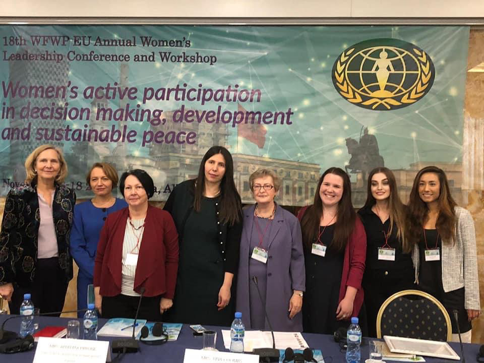 Keynote speaker at 18th EU Annual Women’s Leadership Conference and Workshop organized by WFWP. 2018