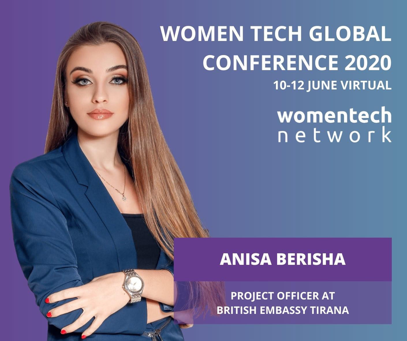 Keynote speaker at virtual global conference “Women Tech Global Conference 2020” – partnered with Apple & featured at Forbes